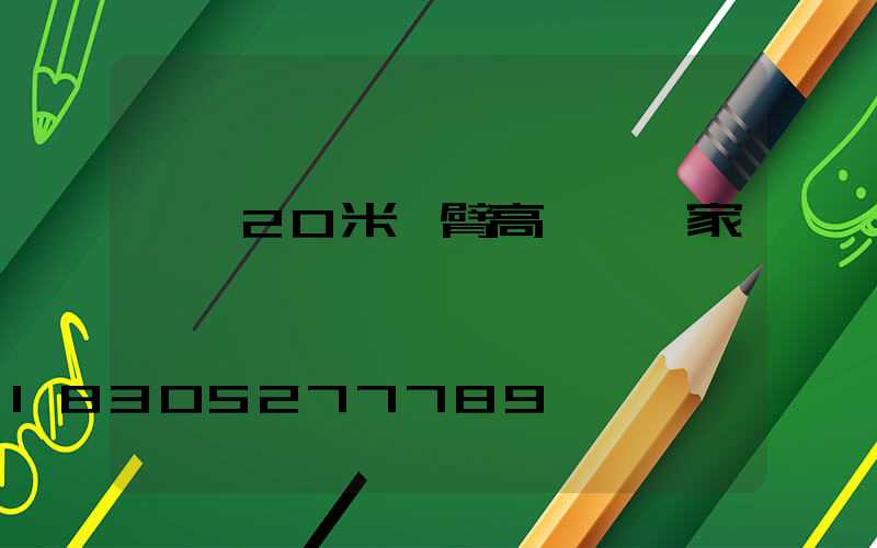 萊蕪20米雙臂高桿燈廠家