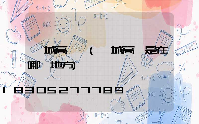 鄲城高桿燈(鄲城高燈是在哪個地方)
