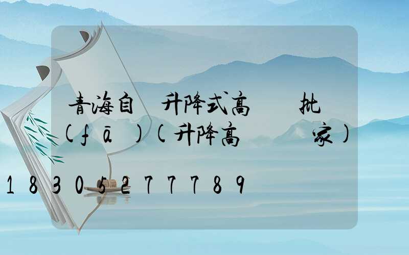 青海自動升降式高桿燈批發(fā)(升降高桿燈廠家)
