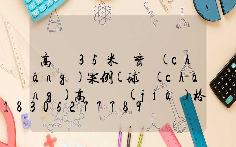 高桿燈35米體育場(chǎng)案例(球場(chǎng)高桿燈價(jià)格)