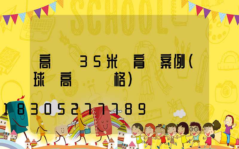 高桿燈35米體育場案例(球場高桿燈價格)