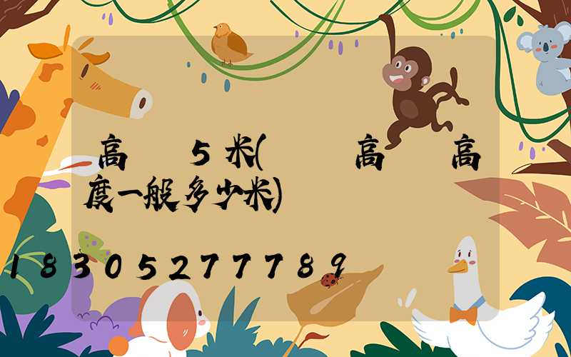 高桿燈5米(廣場高桿燈高度一般多少米)
