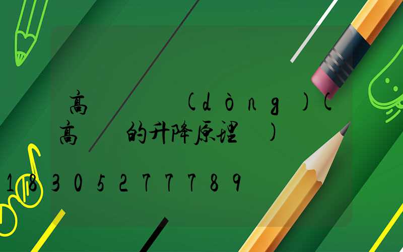 高桿燈傳動(dòng)(高桿燈的升降原理圖)