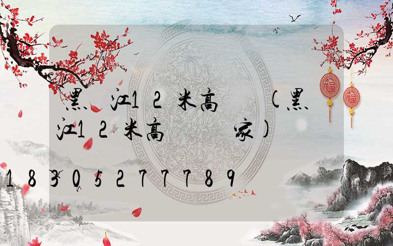 黑龍江12米高桿燈(黑龍江12米高桿燈廠家)