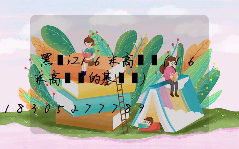 黑龍江16米高桿燈(16米高桿燈的基礎圖)